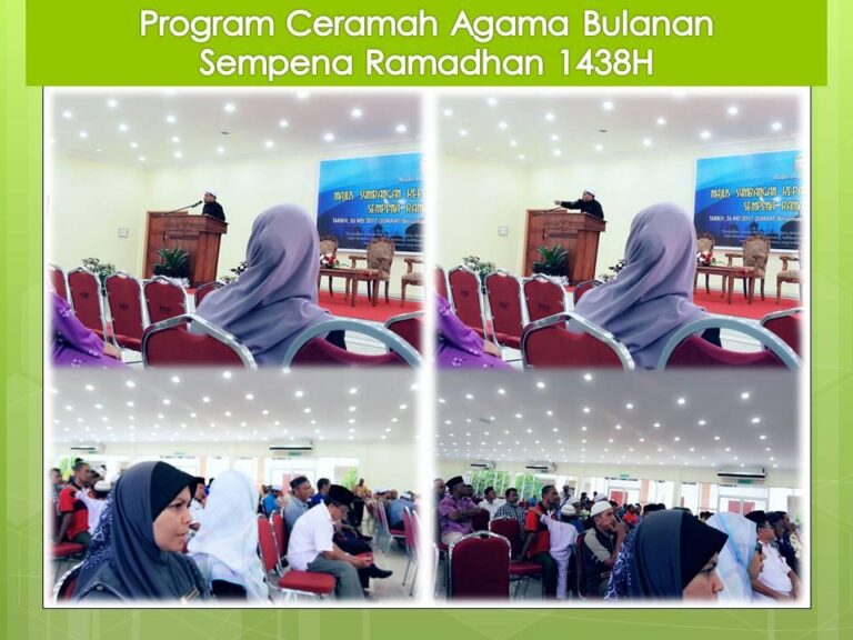 Program Ceramah Agama Sempena Ramadhan 1438H